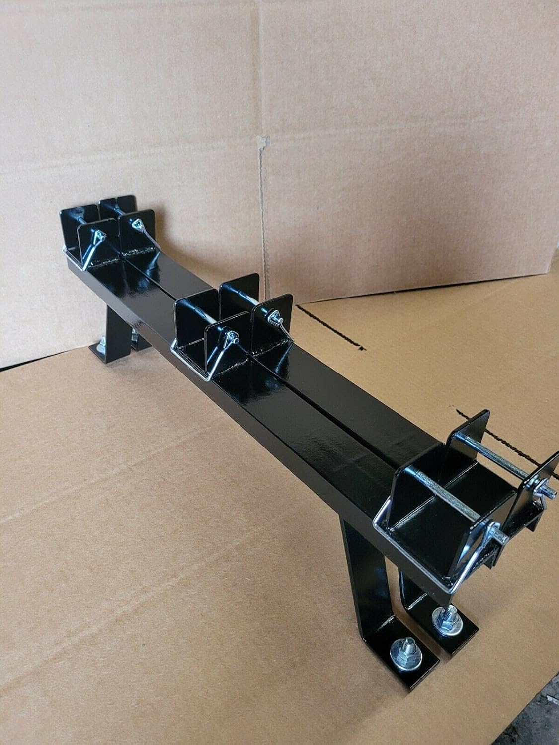 M.G.E. Products Heavy Duty Custom Landscape 3 Slot Trimmer Rack For Enclosed Trailer or Wall Mount - Holds Edgers, Pole Saws, Tree Trimmers & More - Universal Fit and USA-Made