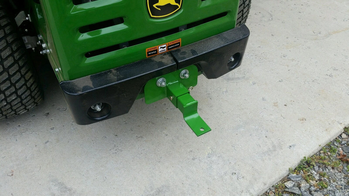 M.G.E. Products Trailer Hitch Compatible with John Deere Z Trak Model Z930 Mower & M Series - Heavy Duty Alloy Steel Attachment with Powder Coating in John Deere Green - USA Made