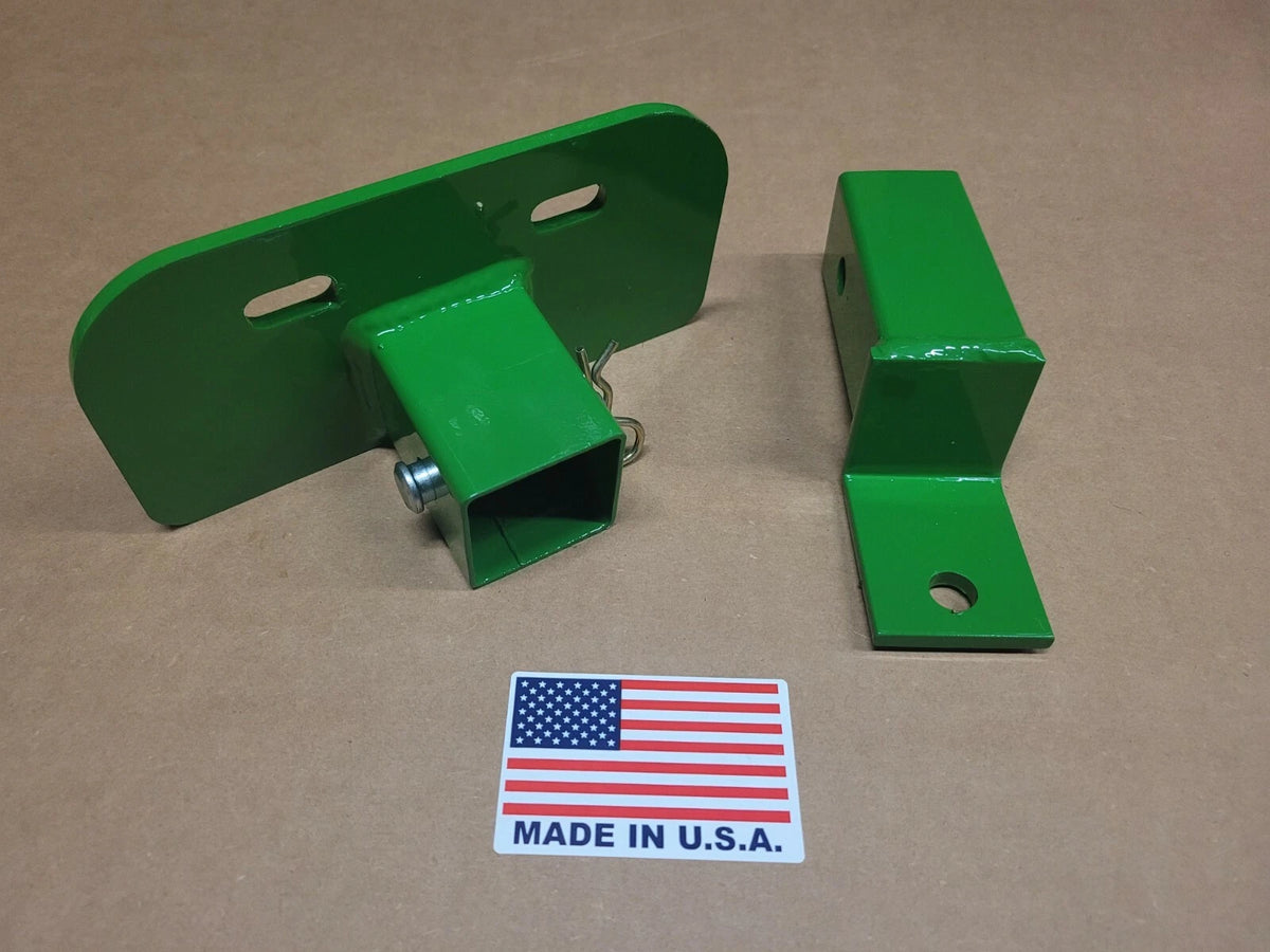 M.G.E. Products Trailer Hitch Compatible with John Deere Z Trak Model Z930 Mower & M Series - Heavy Duty Alloy Steel Attachment with Powder Coating in John Deere Green - USA Made