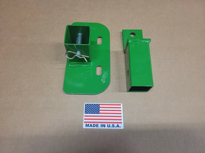 M.G.E. Products Trailer Hitch Compatible with John Deere Z Trak Model Z930 Mower & M Series - Heavy Duty Alloy Steel Attachment with Powder Coating in John Deere Green - USA Made