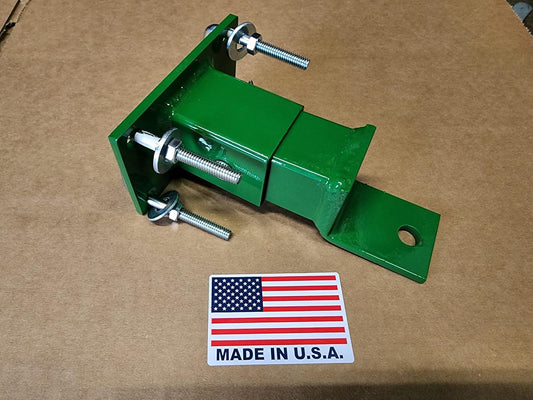 M.G.E. Products Zero Turn Rear Hitch Custom-Made & Compatible with John Deere Z Trak Models - Powder Coated Green Heavy Duty Hitch for Z224, Z225, Z425, Z445, Z465 - USA Made.