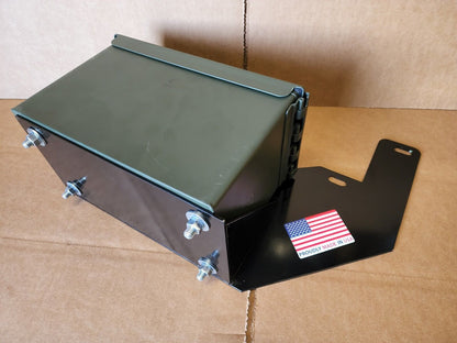Heavy-Duty Grey Toolbox System Compatible with Kioti RX7320 Tractor and KL7320 Loader