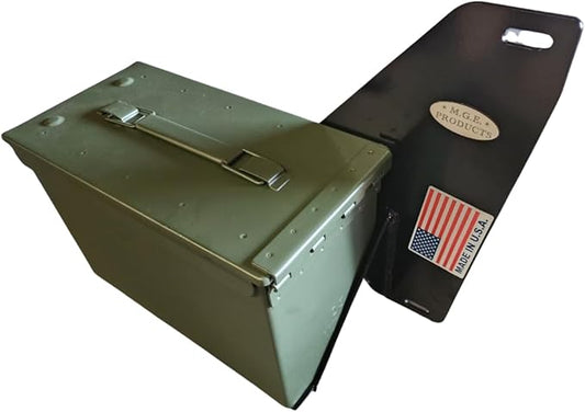 M.G.E. Products Premium USA-Made Tool Storage Box for Kioti Model CK2610 or KL4030 - Quick Installation, Durable Steel, Side-Mount, Ammo Can Included.