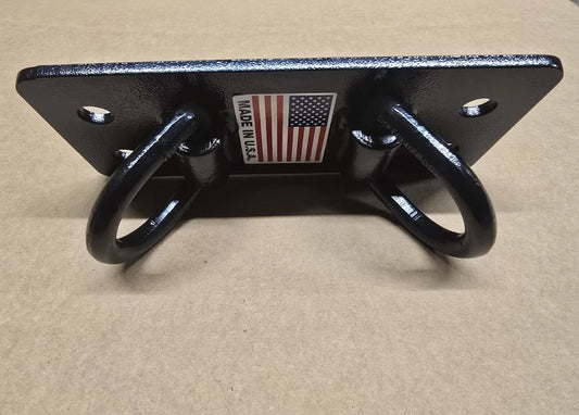 Rural King RK 55 TYM Tractor Front Bumper Hitch D Ring Tie Down hooks - Black