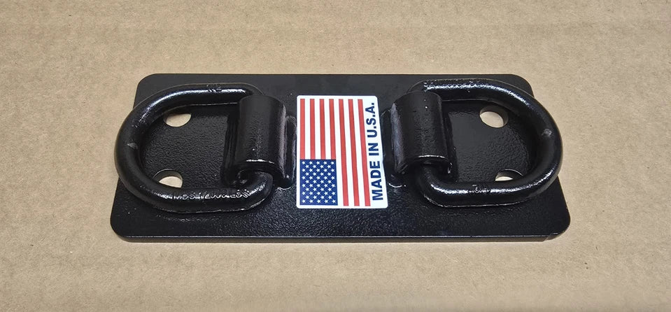 Rural King RK 55 TYM Tractor Front Bumper Hitch D Ring Tie Down hooks - Black