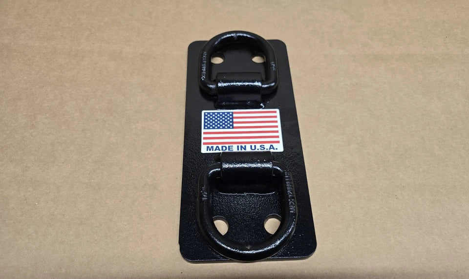 Rural King RK 55 TYM Tractor Front Bumper Hitch D Ring Tie Down hooks - Black