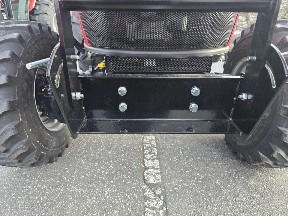 Rural King RK 55 TYM Tractor Front Bumper Hitch D Ring Tie Down hooks - Black