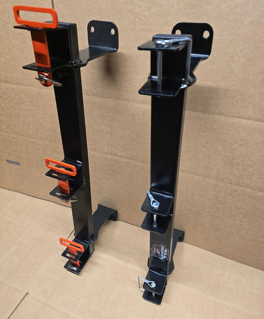 M.G.E. Products Heavy Duty Custom Landscape 3 Slot Trimmer Rack For Enclosed Trailer or Wall Mount - Holds Edgers, Pole Saws, Tree Trimmers & More - Universal Fit and USA-Made