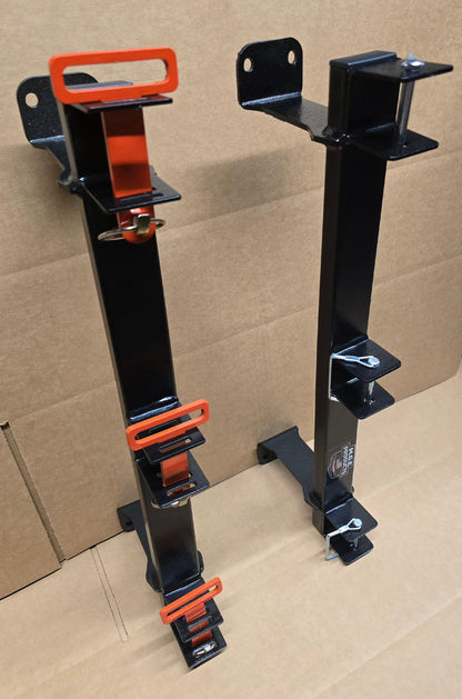 M.G.E. Products Heavy Duty Custom Landscape 3 Slot Trimmer Rack For Enclosed Trailer or Wall Mount - Holds Edgers, Pole Saws, Tree Trimmers & More - Universal Fit and USA-Made