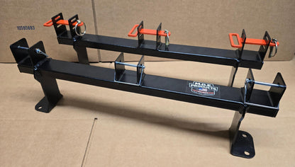 M.G.E. Products Heavy Duty Custom Landscape 3 Slot Trimmer Rack For Enclosed Trailer or Wall Mount - Holds Edgers, Pole Saws, Tree Trimmers & More - Universal Fit and USA-Made