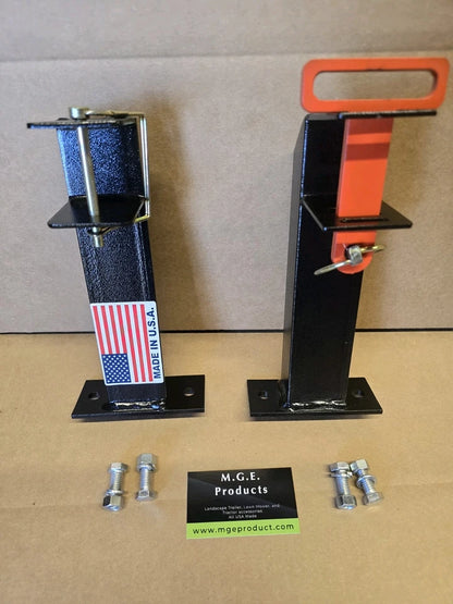 M.G.E. Products Heavy Duty Custom Landscape Trimmer Rack for Truck & Trailer Mount - Holds Edgers, Pole Saws, Tree Trimmers & More - 1 Slot