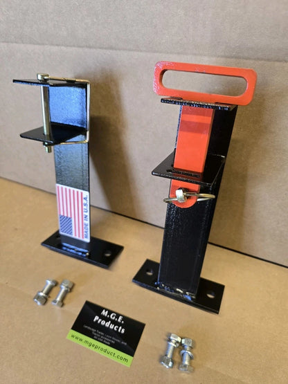 M.G.E. Products Heavy Duty Custom Landscape Trimmer Rack for Truck & Trailer Mount - Holds Edgers, Pole Saws, Tree Trimmers & More - 1 Slot