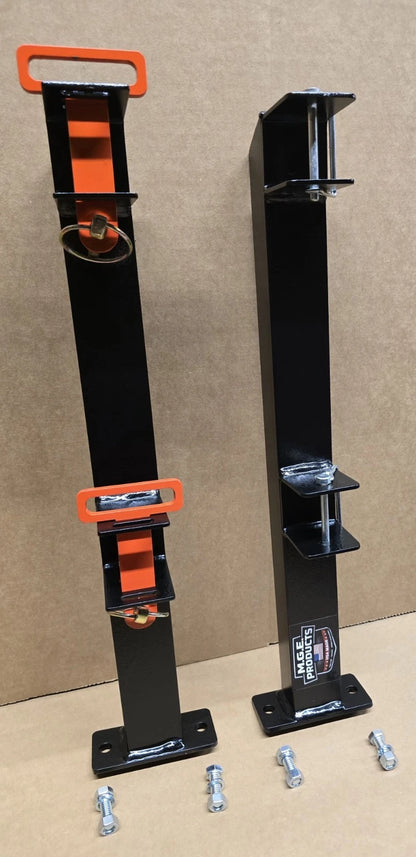 M.G.E. Products Heavy Duty Custom Landscape Trimmer Rack for Truck & Trailer Mount - Holds Edgers, Pole Saws, Tree Trimmers & More - 2 Slot