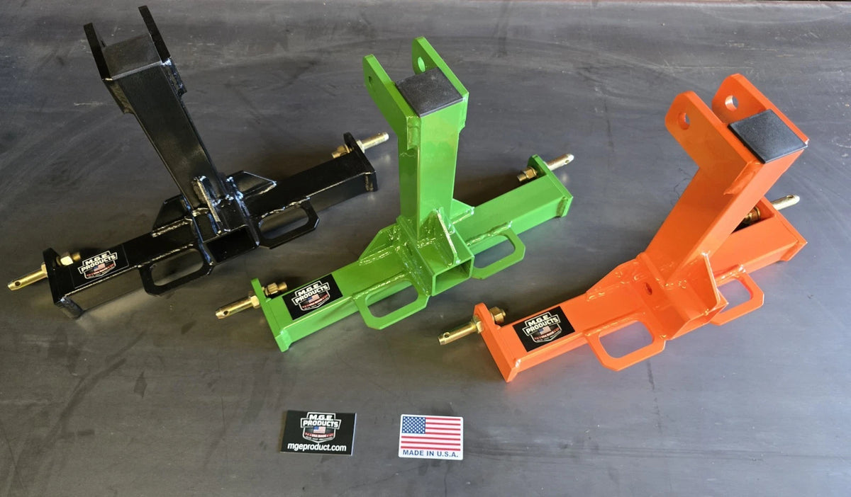 CAT 0 Farm Tractor Skid 3 Point Hitch Drawbar Receiver Hitch Orange USA Made!!!