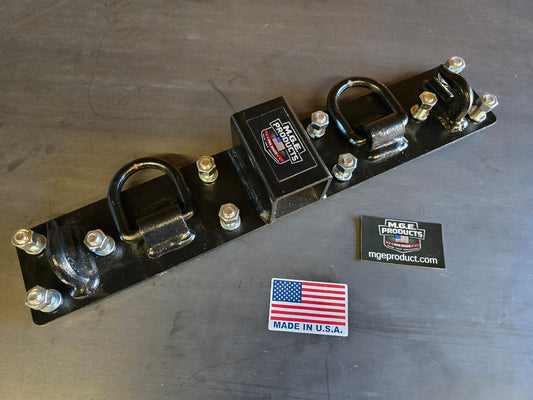 Heavy Duty Universal Compact Tractor Bolt on Chain Hooks, D Rings, Receiver Towing Hitch
